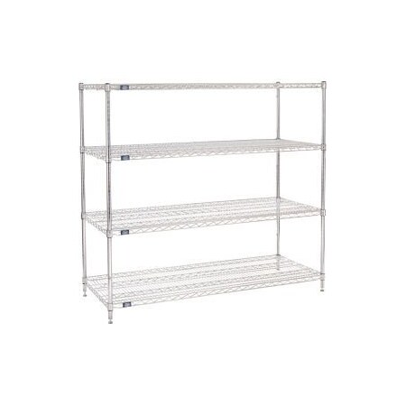 Global Equipment Nexel    Chrome Wire Shelving Starter - 60"W x 24"D x 54"H 24605C